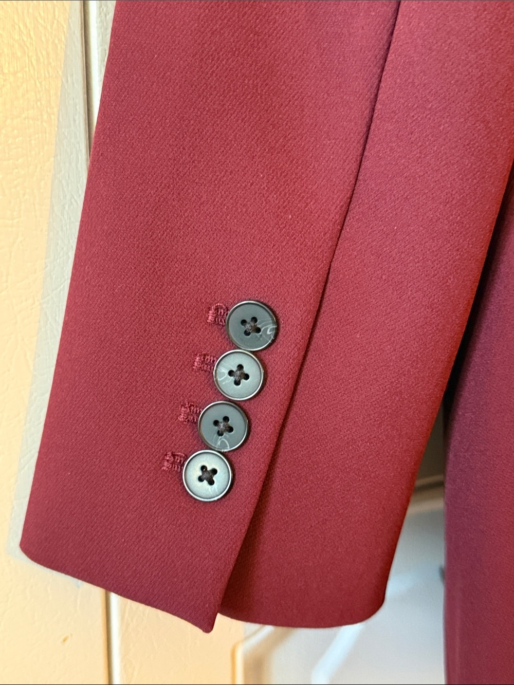 Express Women's Wine Single-Button Blazer - Picture 6 of 8